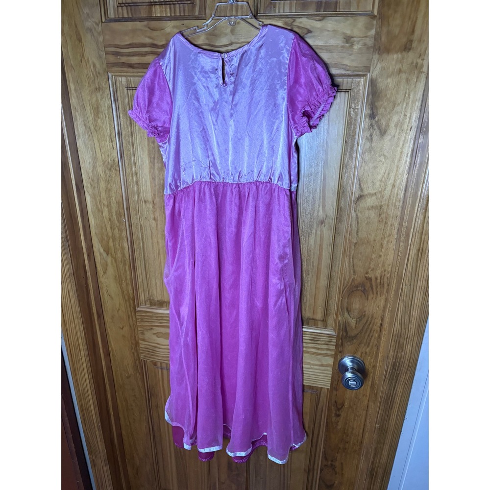 Disney Store Princess Nightgown Pink Purple Rapunzel Tiana Aurora Girls 10 - Picture 6 of 6